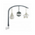 Play Arch for Up&Down Bouncer III - Completely Rotatable with 3 Toys for Different Functions