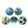 Set of 5 Kletties - Soccer - Renew and Personalize Your Backpack
