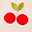 Long-Sleeved T-Shirt - Cherries Appliqué - Cream -100% Organic Cotton Long-Sleeved T-Shirt - Cherries Appliqué - Cream -100% Organic Cotton