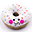 Friendly Doughnut Rattle - White - Handmade! Friendly Doughnut Rattle - White - Handmade!