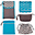 Bag Organizer - Set of 5 - Gray/White/Blue Bag Organizer - Set of 5 - Gray/White/Blue
