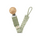 Paci Clip Pacifier Clip - Sage & Ivory - 100% GOTS Organic Cotton! Paci Clip Pacifier Clip - Sage & Ivory - 100% GOTS Organic Cotton!
