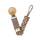 Paci Clip Pacifier Clip - Dark Oak & Vanilla - 100% GOTS Organic Cotton! Paci Clip Pacifier Clip - Dark Oak & Vanilla - 100% GOTS Organic Cotton!