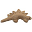 Mini Fabric Dinosaur, Beige Stegosaur - Perfect party favour