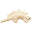 Mini Fabric Dinosaur, Beige Brontosaurus - Perfect party favour