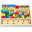Wooden Construction Set in a Box - 50 pieces! Wooden Construction Set in a Box - 50 pieces!