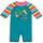 Little Sun Safe Suit - Daffodil Stripe/Mermaid