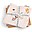 3-pack Burp Cloth Lalee the Llama - Powder - 70x70 cm - 100% cotton GOTS