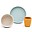Silicone Stick&Stay Dinner Set - Deer Friends - Colour Mix Silicone Stick&Stay Dinner Set - Deer Friends - Colour Mix