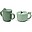 Peekaboo Spout/Snack Cup Set - Deer Friends - Green - 100% Food Grade Silicone