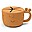 Peekaboo Snack Cup - Raffi - Mustard - 100% Food Grade Silicone Peekaboo Snack Cup - Raffi - Mustard - 100% Food Grade Silicone