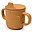 Peekaboo Spout Cup - Elphee - Mustard - 100% Food Grade Silicone - Double Handle