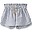 Striped Shorts with Elasticated Waist - White/Navy - Linen and Cotton Striped Shorts with Elasticated Waist - White/Navy - Linen and Cotton
