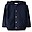 Fleece Jacket with Buttons - Navy - 100% Cotton