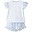 Pajamas with Frills - Blue/Pink - 100% Cotton