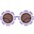 Blue Series Polarized Sunglasses - Lavender Flower - 100% UVA and UVB Protection