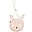 Round Purse - Mrs Rabbit - Pink Round Purse - Mrs Rabbit - Pink
