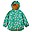 Puddle Buster Coat - Aqua Cosmic Unicorn - Welded Seams! Puddle Buster Coat - Aqua Cosmic Unicorn - Welded Seams!