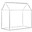 Bed Frame House White, Beech Wood - 140x70 cm Bed Frame House White, Beech Wood - 140x70 cm