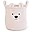 Teddy White Basket - 30x30x30 cm - Ultra-Soft!
