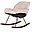 Rocking Lounge Chair - OffWhite and Black Rocking Lounge Chair - OffWhite and Black
