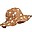 Amelia Reversible Sun Hat - Palms/Almond - 100% Organic Cotton