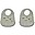 Pack of 2 Tilda Bibs - Vehicles/Dove blue mix - Silicone