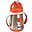 Stainless Steel Straw Cup - 250 ml - Red - To Learn Drink by Himself