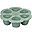 Silicone Multiportions for Food - Sage Green - 6x150 ml - Time Saver