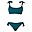 Two-pieces Maternity Swimsuit Porto Vecchio - Green - UPF 50+ UV - Oeko-Tex Certified Two-pieces Maternity Swimsuit Porto Vecchio - Green - UPF 50+ UV - Oeko-Tex Certified