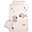 Bedding Set Duvet Cover and Pillowcase Jelly & Wally Powder - Junior 140x100 cm - 100% cotton