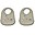 Pack of 2 Tilda Bibs - Nature - Dove Grey - Silicone Pack of 2 Tilda Bibs - Nature - Dove Grey - Silicone