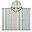 Roomie Poncho - Stripes Sea Blue / Sandy - 100% Organic Cotton