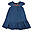 Gemma Chambray Dress - Blue/Floral - 100% GOTS Organic Cotton Denim