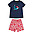 Fearne Summer Pajamas - Mermaid - Shorts + T-Shirt - 100% GOTS Organic Cotton Jersey - Glows in the Dark! Fearne Summer Pajamas - Mermaid - Shorts + T-Shirt - 100% GOTS Organic Cotton Jersey - Glows in the Dark!