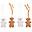 Gymtoys Teddy Set for Childhome Playgym Gymtoys Teddy Set for Childhome Playgym