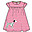 Little Layla Dress - Mid Pink Breton & Dog - City Dogs - Organic Cotton Little Layla Dress - Mid Pink Breton & Dog - City Dogs - Organic Cotton