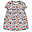 Tallie Dress with Flared Cut- Pollinators - 100% Cotone Organico