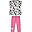 Laonni Outfit - Dalmatian Spot - Mid Pink - City Dogs - 100% Organic Cotton