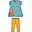 Olive Outfit - Camper Breton - Bumblebee - Day at the Museum - 100% Organic Cotton Olive Outfit - Camper Breton - Bumblebee - Day at the Museum - 100% Organic Cotton