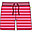Sammie Shorts - True Red Mid Pink Stripe - Pollinators - 100% Organic Cotton Sammie Shorts - True Red Mid Pink Stripe - Pollinators - 100% Organic Cotton