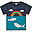Switch Penryn Panel T-Shirt - Rainbow/Whale - Day at the Museum - Organic Cotton