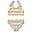 Bow Bikini Set - Striped - Creme de la Creme & Jojoba - UPF 50+ Bow Bikini Set - Striped - Creme de la Creme & Jojoba - UPF 50+