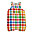 Seaside Dungaree - Day at the Museum - Rainbow Check - 100% Organic Cotton Seaside Dungaree - Day at the Museum - Rainbow Check - 100% Organic Cotton
