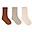Rib Socks Pack of 3 - Leather Pearl Magnet - Organic Cotton