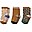 Silas Socks - Leo- Multi Mix - 3 Pack - Elasticated Cotton