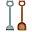 Hilda Shovel & Rake Set - Mustard & Sea Blue Hilda Shovel & Rake Set - Mustard & Sea Blue