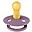 Colour Pacifier - Round Nipple in Latex - Mauve - BPA & PVC Free