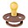 Colour Pacifier - Round Nipple in Latex - Woodchuck - BPA & PVC Free Colour Pacifier - Round Nipple in Latex - Woodchuck - BPA & PVC Free