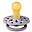 Boheme Pacifier - Round Nipple in Latex - Fossil Grey - BPA & PVC Free